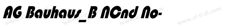 AG Bauhaus_B NCnd No字体转换